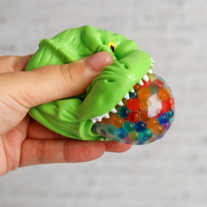 Мялка с гидрогелем "Динозавр", цвета МИКС