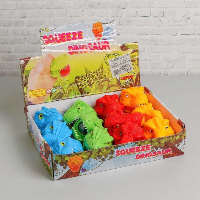 Мялка с гидрогелем "Динозавр", цвета МИКС