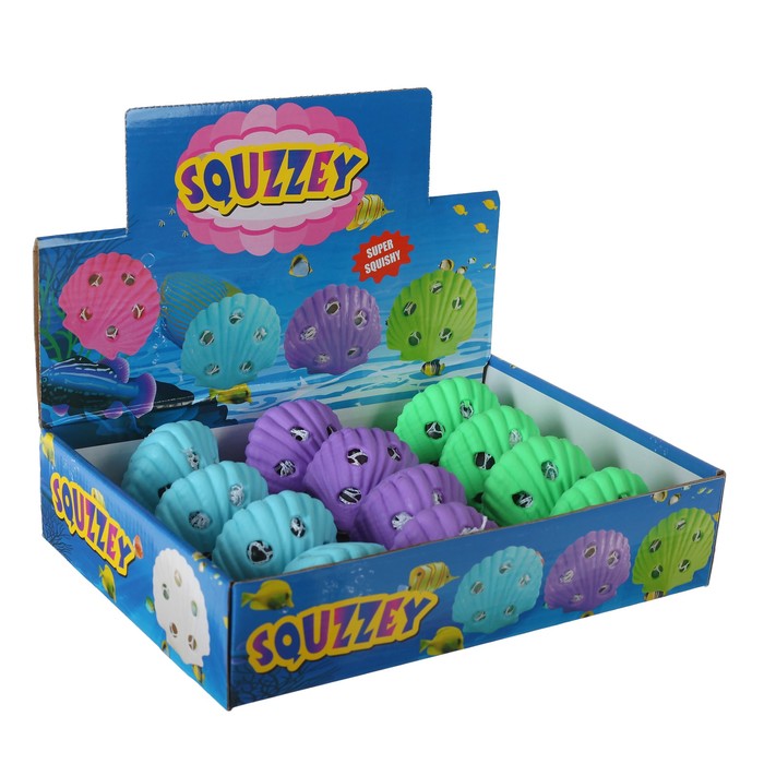 Мялка с гидрогелем "Ракушка", цвета МИКС