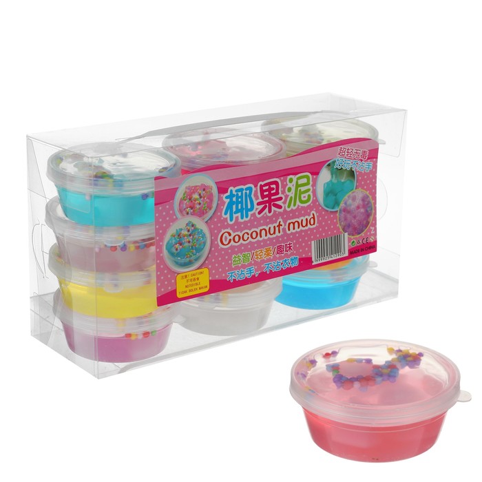 Лизун "Фруктик" набор 12 штук, твёрдый, цвета МИКС