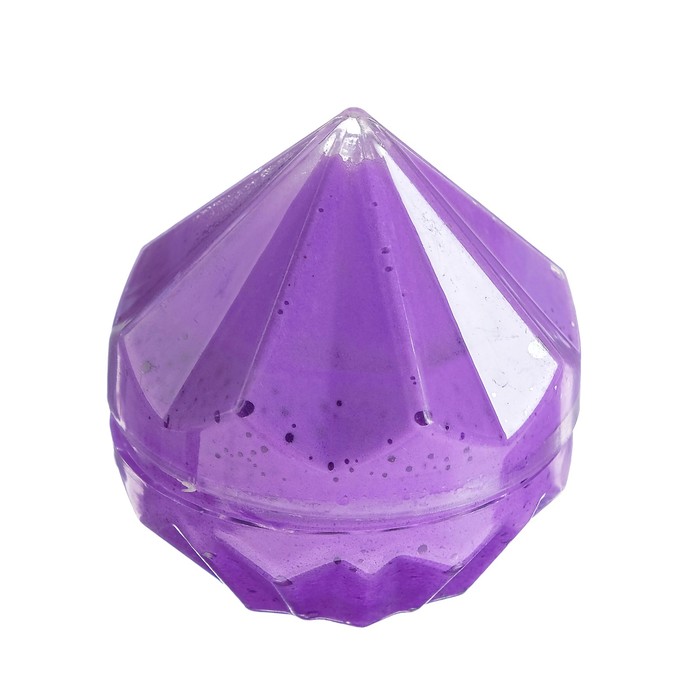 Лизун "Кристалл" надувашка с трубочкой, твёрдый, цвета МИКС