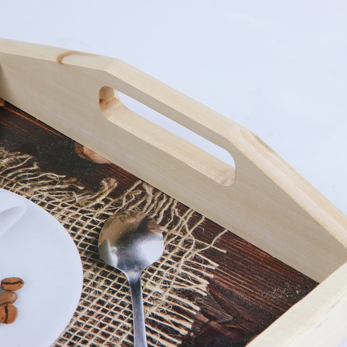 Поднос для завтрака "Доброе утро" кофе