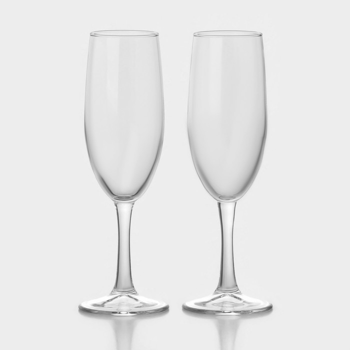 цена Набор стеклянных бокалов для шампанского Classique, 250 мл, 2 шт