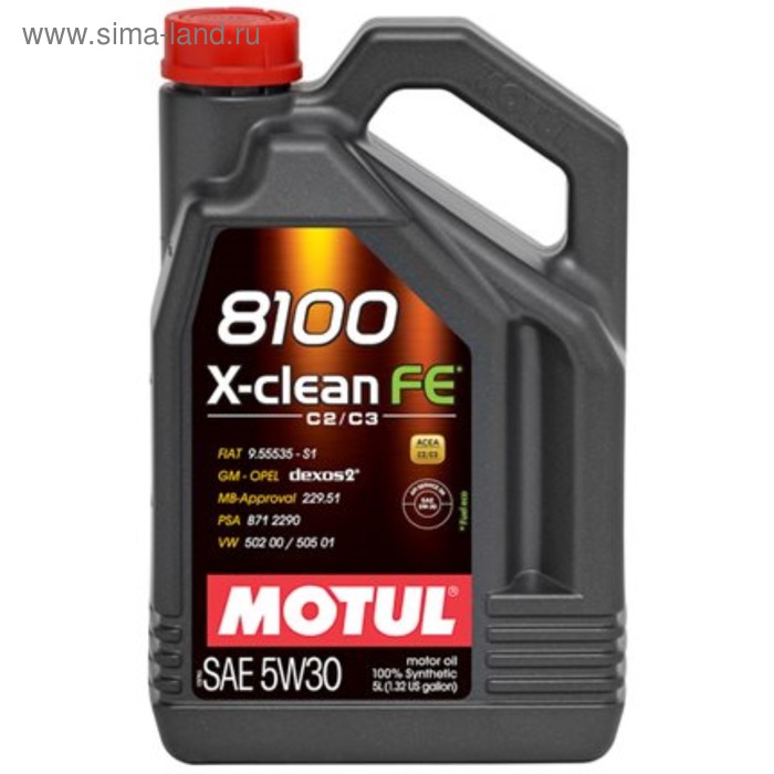 фото Масло моторное motul 8100 x-clean+ 5w-30, 1 л 106376