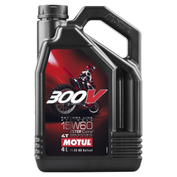 Моторное масло MOTUL 300 V 4T Off Road 15W-60, 4 л 104138