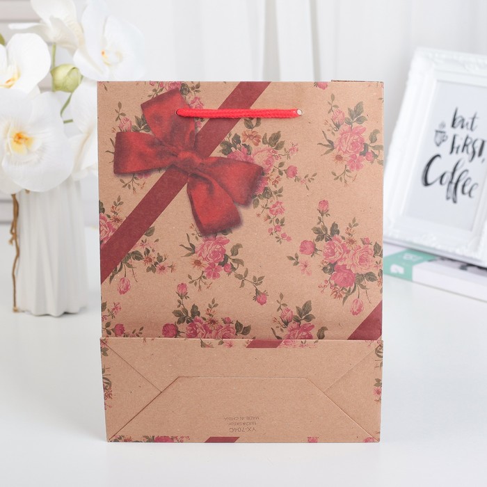 Пакет Крафт 19 х 24 х 8 см