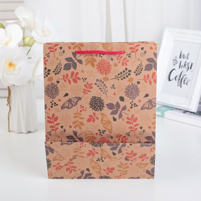 Пакет Крафт 19 х 24 х 8 см