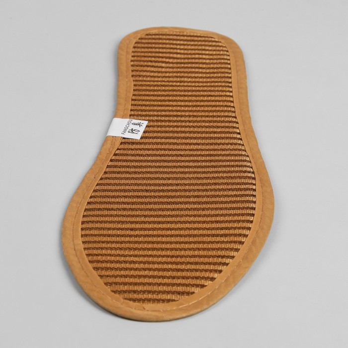 Стельки для обуви, 41р-р, пара, цвет коричневый/серый