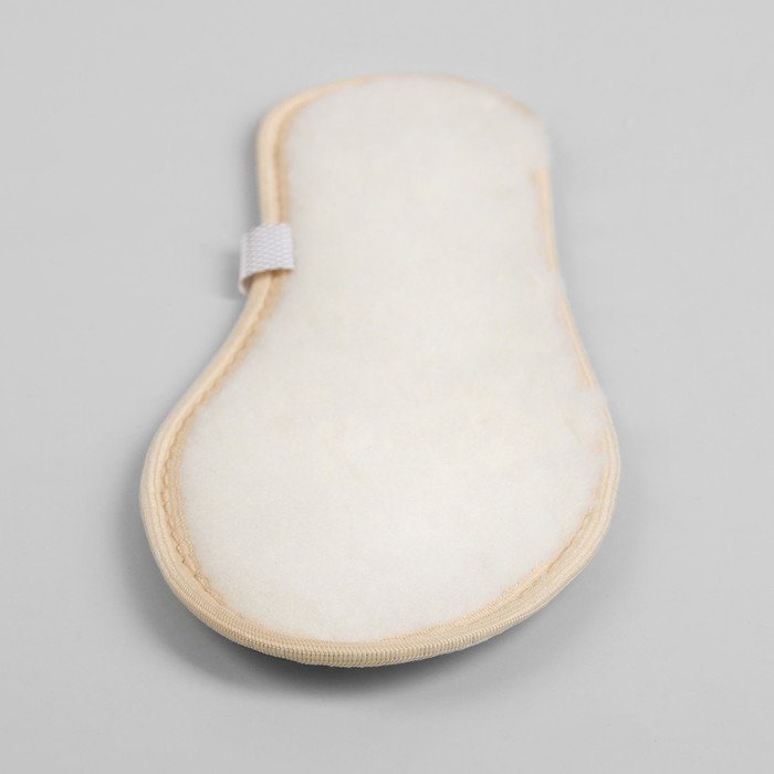 Стельки для обуви, трёхслойные, прошитые, 40р-р, пара, цвет белый