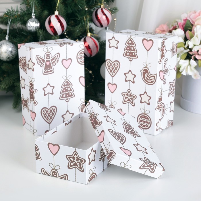 Набор коробок 3в1, 23,5 х 15 х 9,5 - 19,5 х 12 х 7,5 см