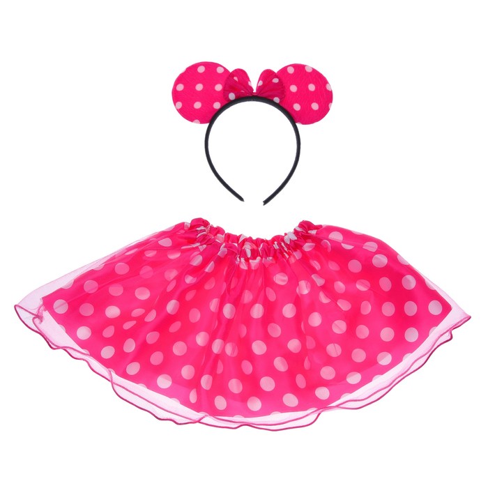 Карнавальный набор "Девочка" 2 предмета: ободок, юбка 3-4 года