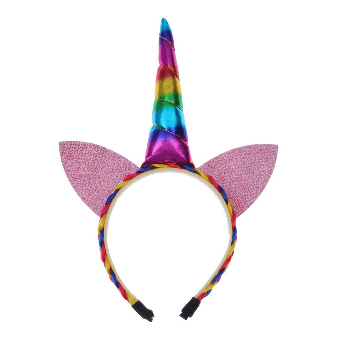 Карнавальный ободок "Единорог" с ушками