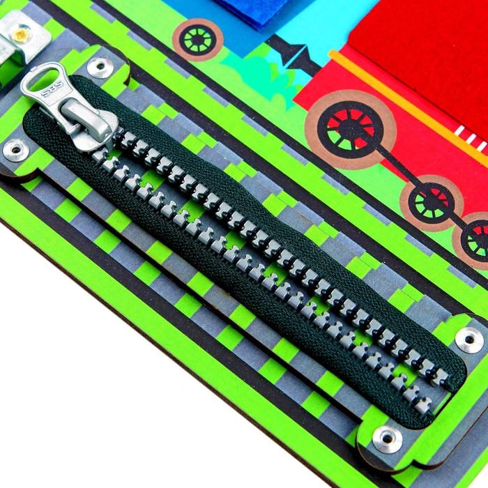 Бизиборд " Веселые зверята" 27х20 см