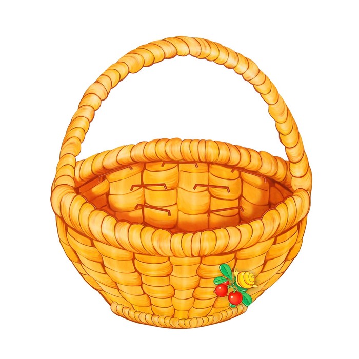 Демонстрационные картинки "Корзинка с грибами", 64 картинки