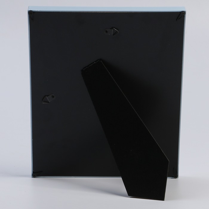 Фоторамка пластик на 3 фото 5х5 см с штемп.подушкой "Малыш" голубая 27х22 см