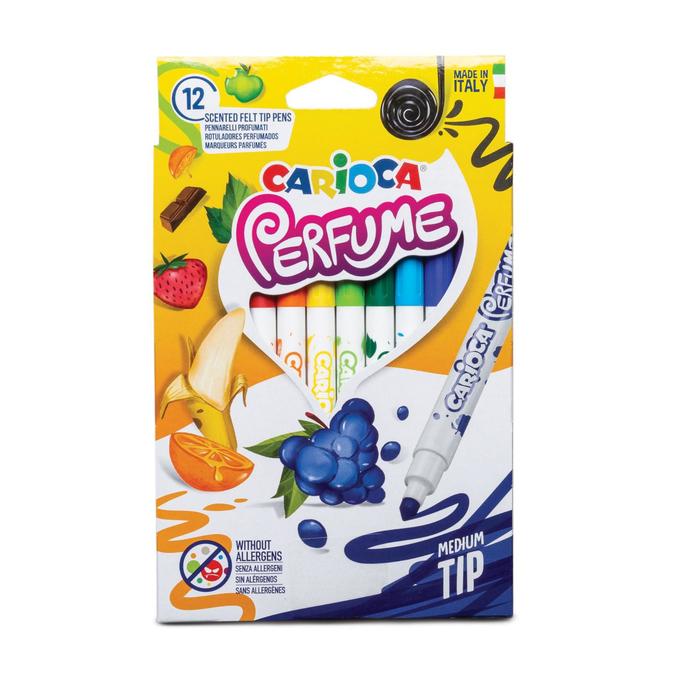 Фломастеры 8 цветов Carioca Perfume 1-4.7мм, ароматизированные, картонная коробка. 42672