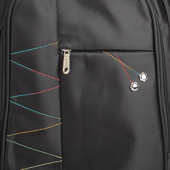 Рюкзак молодежный ACTION! 46*30*15 отд д/ноутбука, чёрный