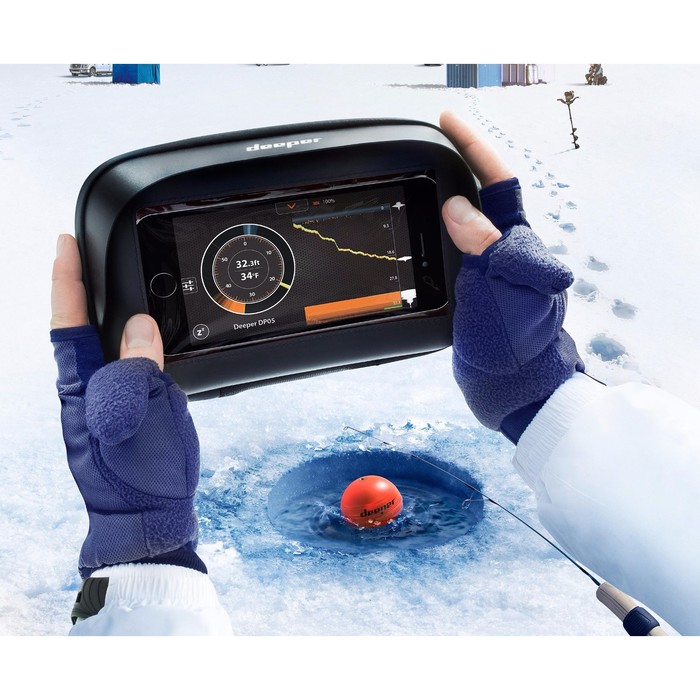 Зимний чехол для смартфона Deeper "Winter Smartphone Case", цвет черный, размер XL