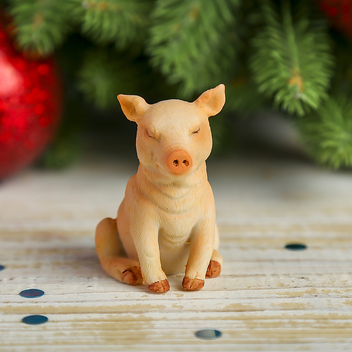 Сувенир полистоун "Поросёнок Харитон в пятнышку" цветной МИКС 5,5х5х3,5 см