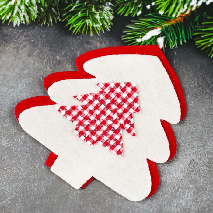 Набор для создания подвесной елочной игрушки из фетра "Новогодняя елочка"