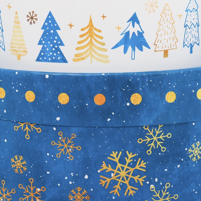 Набор коробок подарочных круглых 5 в 1 «Изморозь», 13 х 14 ‒ 19,5 х 22 см