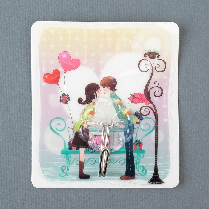 Крючок-наклейка "Месяц", цвет МИКС