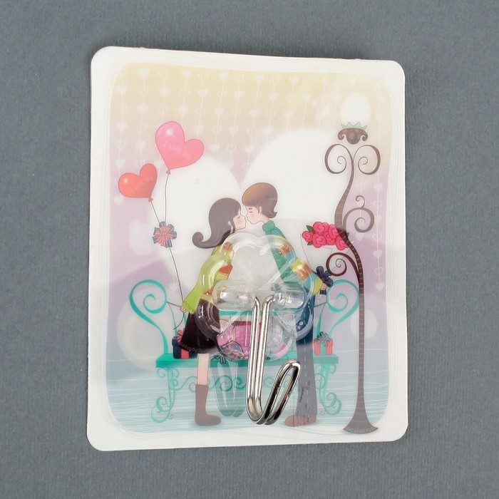 Крючок-наклейка "Месяц", цвет МИКС