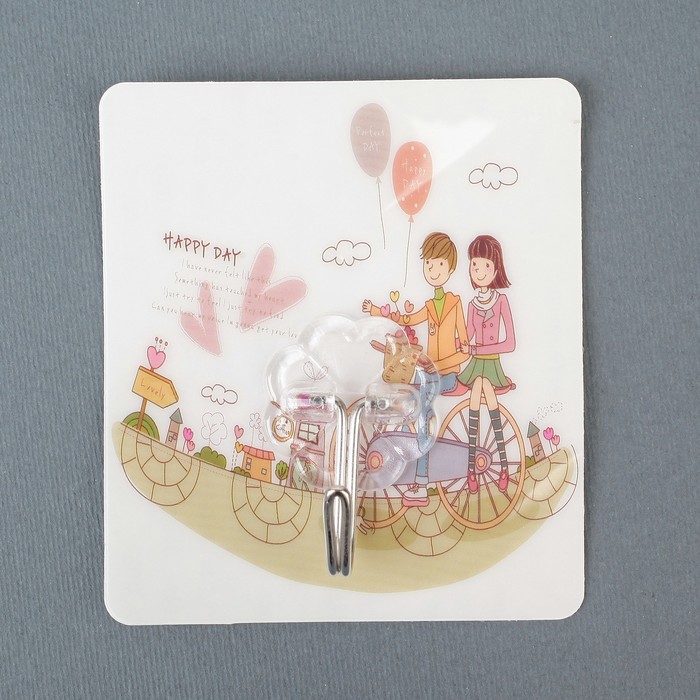 Крючок-наклейка "Месяц", цвет МИКС