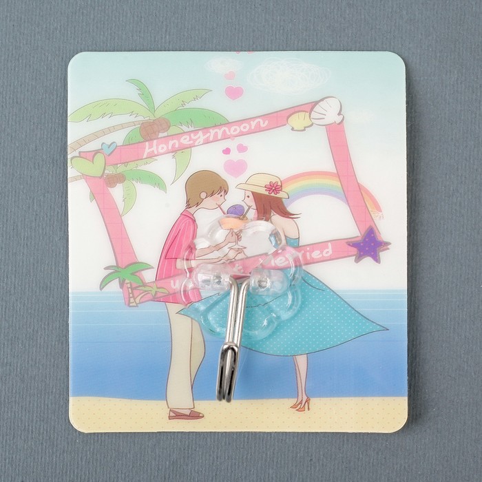 Крючок-наклейка "Месяц", цвет МИКС