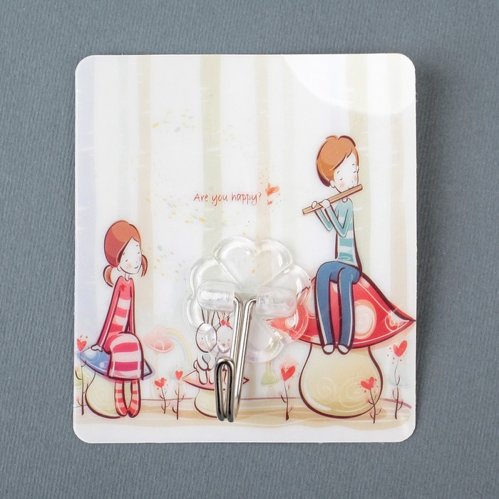 Крючок-наклейка "Месяц", цвет МИКС