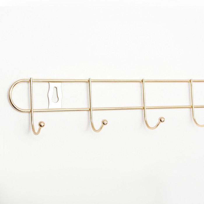 Вешалка на 10 крючков 58х3х5 см, цвет МИКС 758016