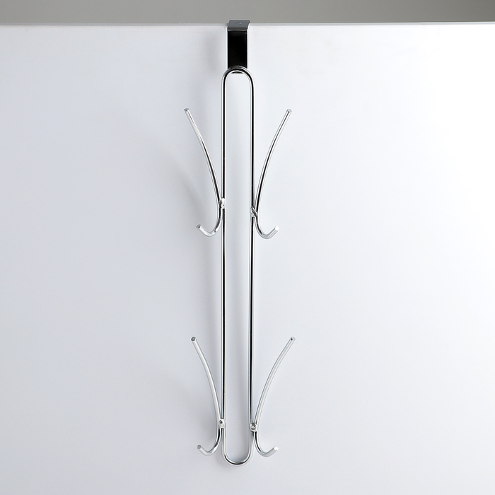 Вешалка 4 двойных крючка 8х8х44 см
