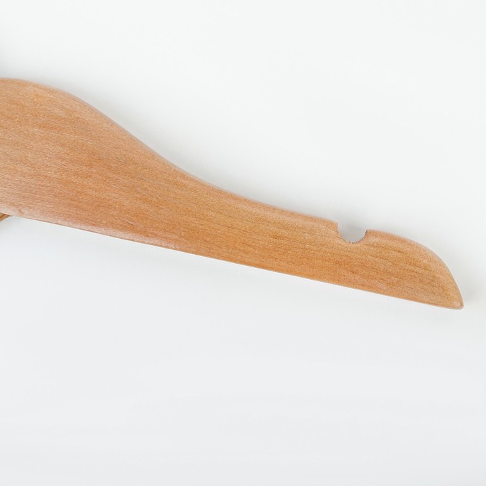 Вешалка-плечики 27х19х1 см, светлое дерево