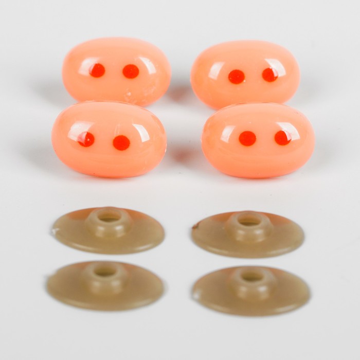 Пятачок винтовой с заглушками, набор 4 шт, размер 1 шт 2,5*1,7 см