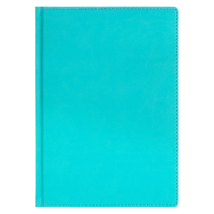 Ежедневник недатированный А5, 136 листов Velvet, искусственная кожа, голубой