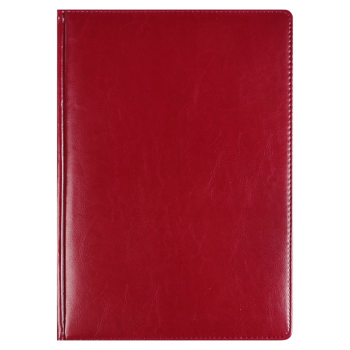 Ежедневник недатированный А4, 136 листов Sidney Nebraska, искусственная кожа, бордовый