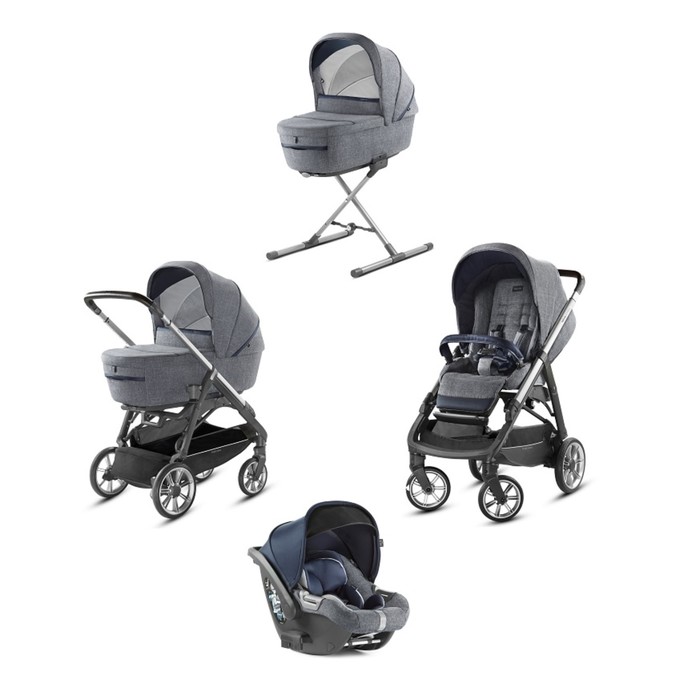 Коляска 4 в 1 Inglesina Aptica System Quattro на шасси Aptica Graphite Coffee (AA70K6NGB + AE70K620