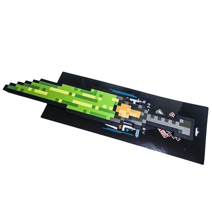 Игрушка "Меч ледяной 8Бит", зелёный, пиксельный, 60 см