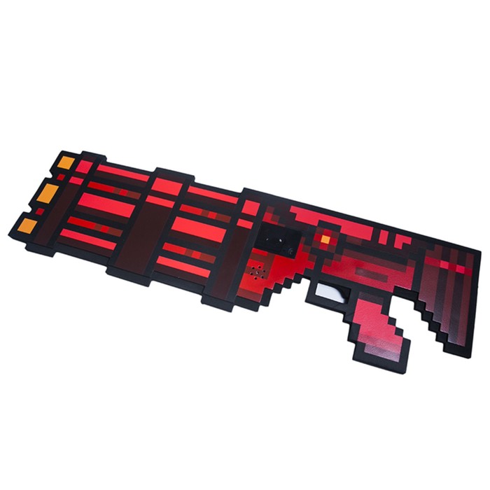 Игрушка "Миниган 8Бит", красный, пиксельный, со звуковым эффектом, 61 см