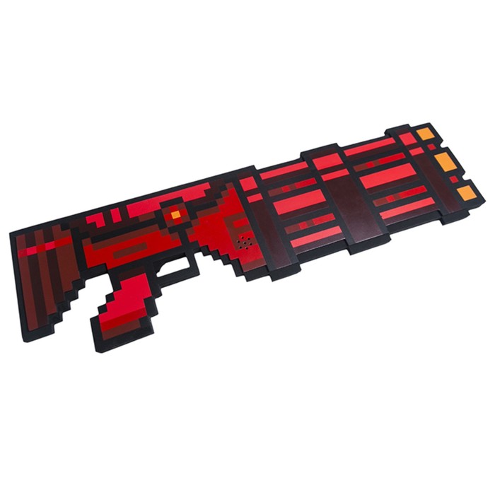Игрушка "Миниган 8Бит", красный, пиксельный, со звуковым эффектом, 61 см