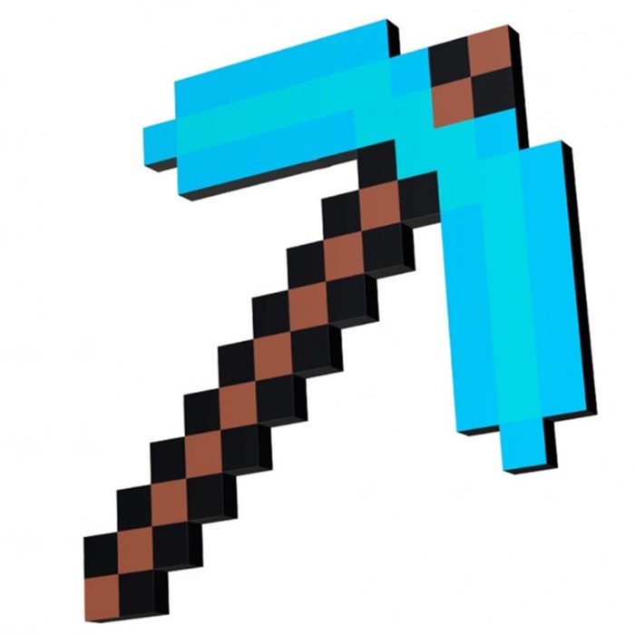 Игрушка "Кирка 8Бит", алмазная, пиксельный, 45 см