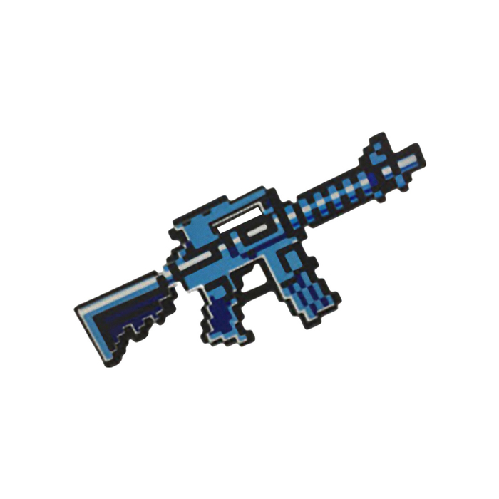 Игрушка автомат "М4 8Бит", синий, пиксельный, 39 см