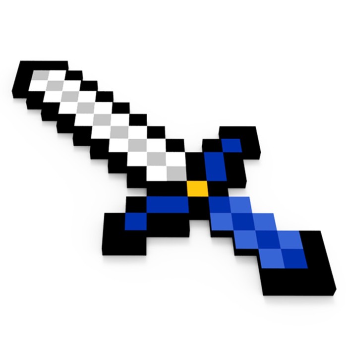 Игрушка "Меч 8Бит", железный, пиксельный, 60 см