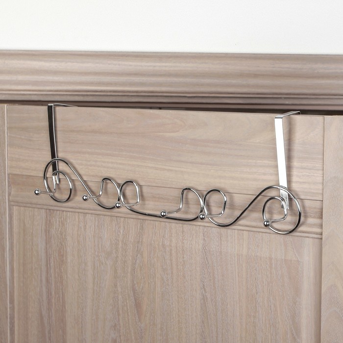 Вешалка на 6 крючков "Меандр", 63х5х7 см