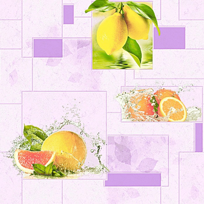 Обои виниловые на бумаге "Фокс" 2265 Фруктайм, 0,53x10 м