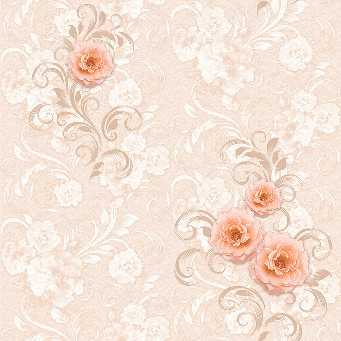 Обои бумажные "Фокс" 2052 Маргарет, 0,53x10 м