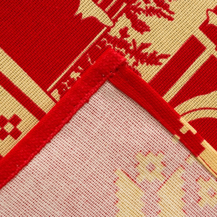 Фартук "Новогодние Домики" 70 х 64 см,100% хл 160 г/м2, рогожка