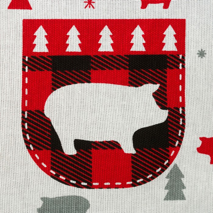 Фартук "Любви и счастья" 70 х 64 см,100% хл 160 г/м2, рогожка