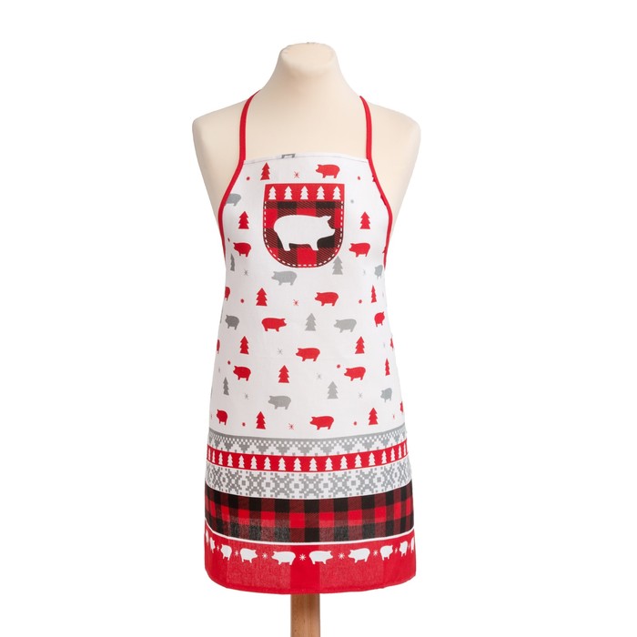 Кухонный набор "Любви и счастья" фартук 70 х 64см, полотенце 64 х 40 см,100% хл 160 г/м2, рогожка