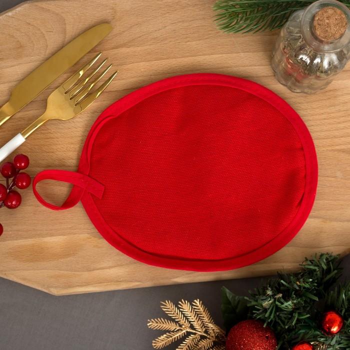 Набор прихваток "Хрю-Хрю" 17 х 17 см - 2шт, 100% хл 160 г/м2, рогожка